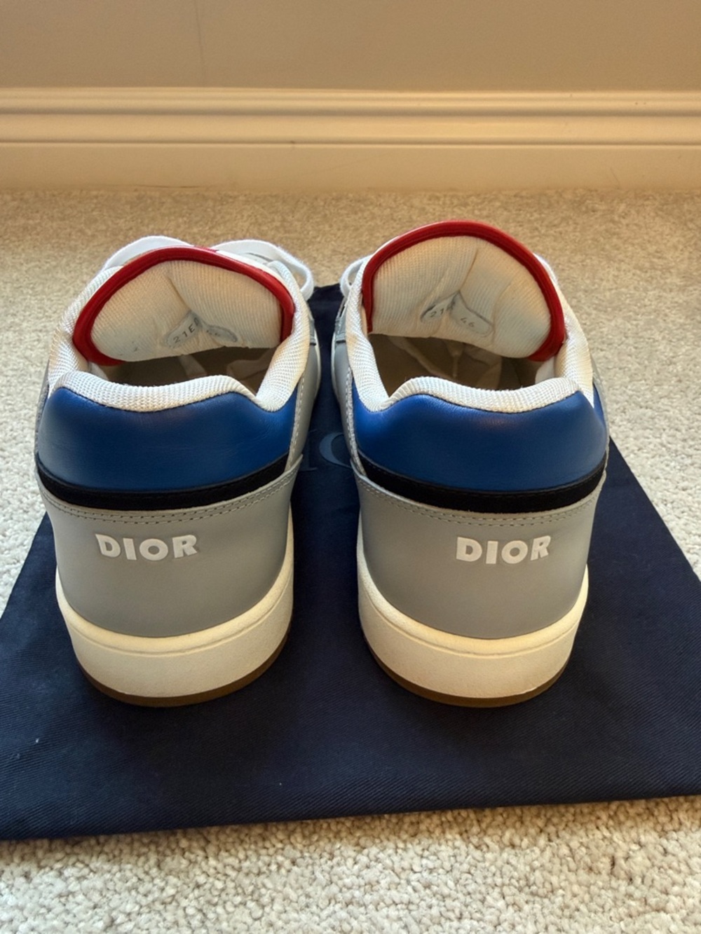 Dior Men’s Low-Top Sneakers b27 size 46 ( US 13) - Picture 4 of 6